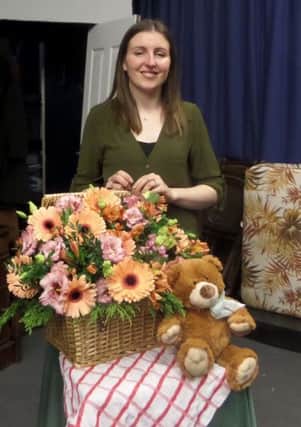 Katie-Jane Pridmore was the guest demonstrator at Sunderland Floral Art Club's January meeting.