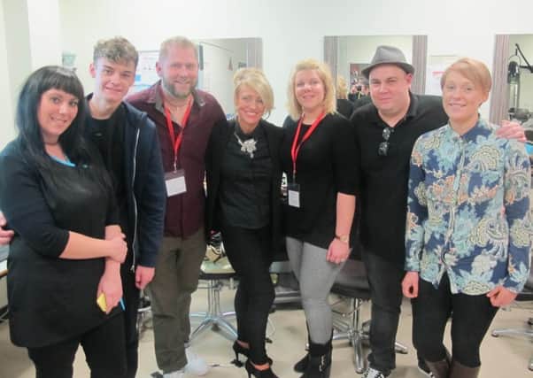 East Durham College Barbering students.
