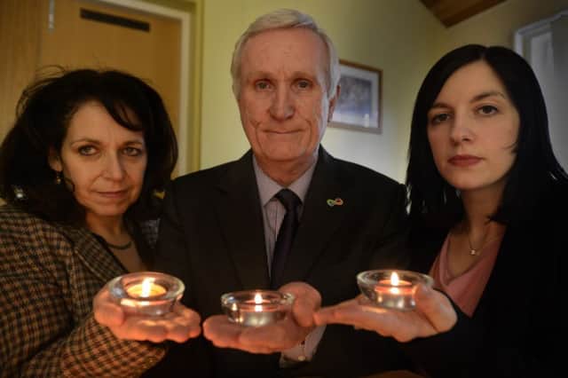 Age UK Sunderland  candlelit vigil to remember the older people who have died from the cold in Sunderland over the last 10 years, as part of this years Cold Homes Week (1-5 February 2016) and in support of age UKs annual campaign for Warm Homes. 
Julie Elliot MP and Bridget Phillipson MP with Alan Patchett, director of Age UK Sunderland
