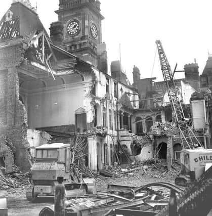 Sunderland Town Hall demolition February 1971.