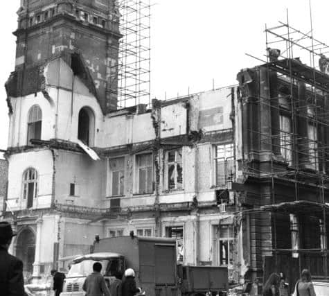 The demolition of Sunderland Town Hall in 1971.