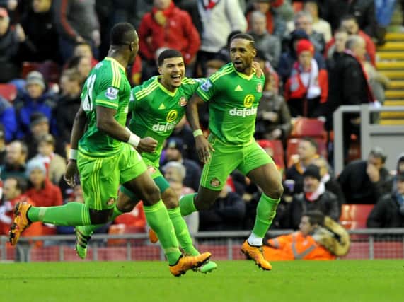 Jermain Defoe rescued a late point for Sunderland at Anfield