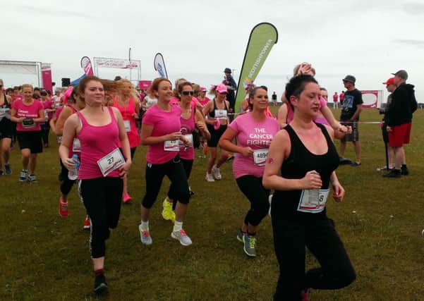 Runners taking part in the 10k event at the Hartlepool Race for Life