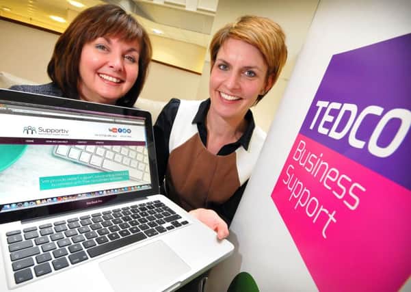 Tracy Clarkson of TEDCO Business Support (left) has helped Hayley Ramm.