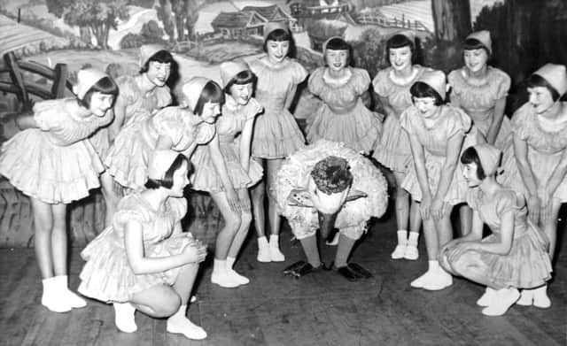 The Rosslyn Babes pictured in panto at the Sunderland Empire - date unknown.