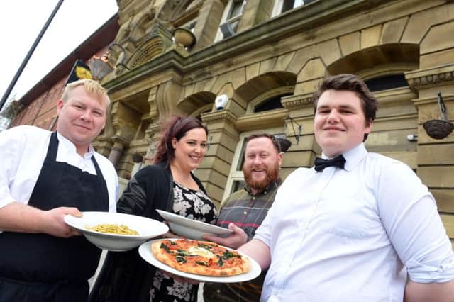 La Familia restaurant
From left head chef Anthony Forsyth, Hollie Gardiner, manager Michael Downey and waiting staff Chris Gatens