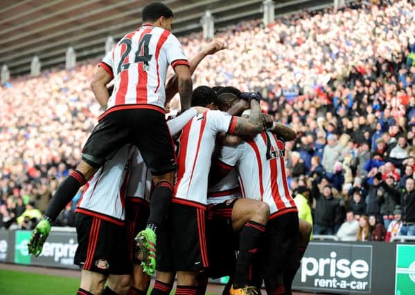 Sunderland celebrate Lamine Kone's winner
