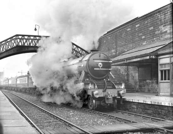 The Flying Scotsman at Monkwearmouth Station in May 1968.