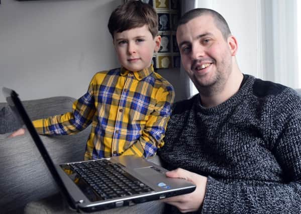 Mike Wardley has set up an autism blog with son Olly Wardley. Pic: Stu Norton