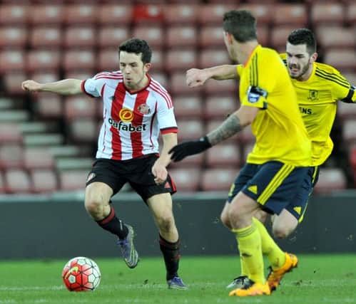 George Honeyman in action for Sunderland's Under-21s