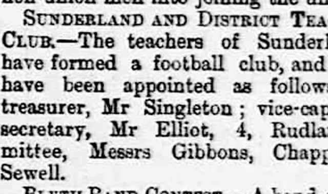 The Sunderland Daily Echo cutting which Paul says proves SAFC were formed in 1880.