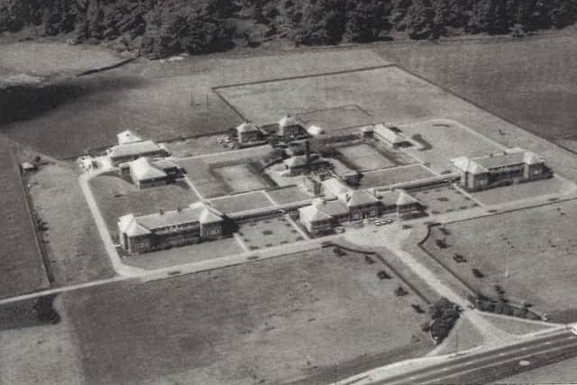 An aerial view of Houghall College.