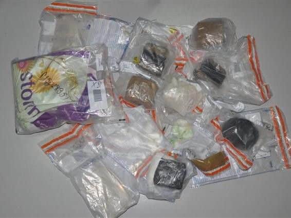 Drugs recovered by police.