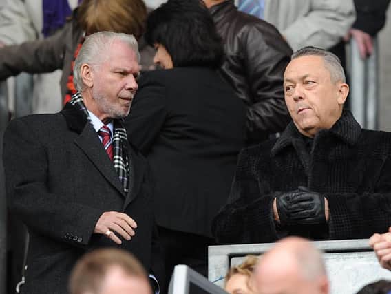 West Ham United co-chairman David Gold (left) and David Sullivan (right)