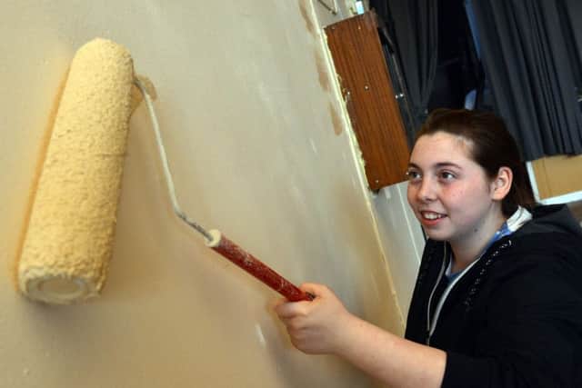 Alicia Mather was one of the young people who gave Penshaw Community Centre a fresh new look.
