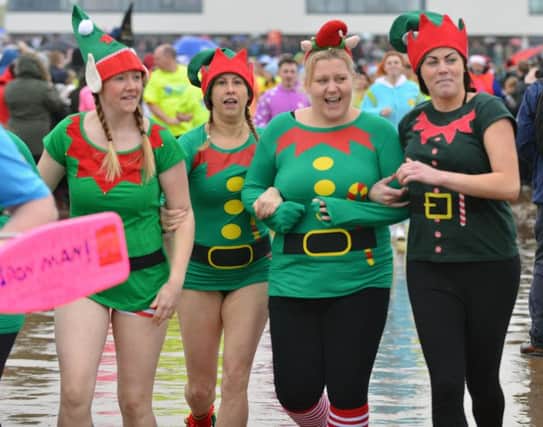 Dippers taking part in the Sunderland Boxing Day dip held at Seaburn beach. Picture by FRANK REID