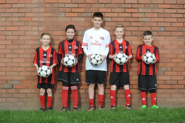 From left to right, Anthony Nichol, Vinnie Owens, Bradley Chisholm, Dominic McCabe and Sam Field.