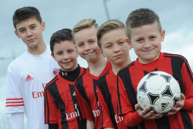 From left, Bradley Chisholm, Vinnie Owens, Dominic McCabe, Anthony Nichol and Sam Field.
