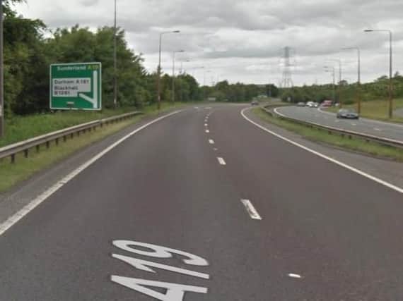 The northbound A19 at the Castle Eden junction. Picture from Google Images.