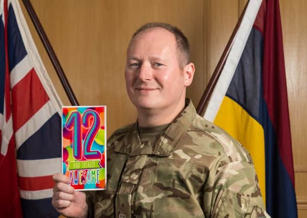 Major Liam Howley, who is celebrating his 12th birthday today.