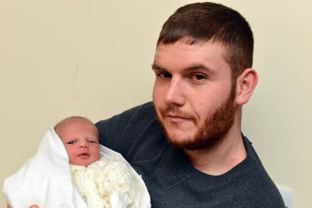 Leap day babies at Sunderland Hospital.
Father Bradley Coates with baby Sienna Elizabeth Coates