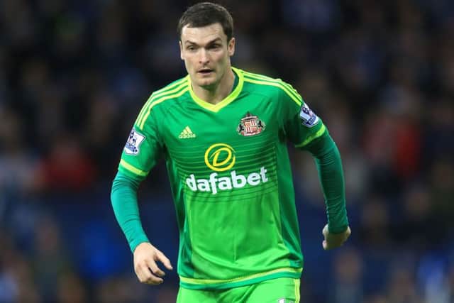 Former Sunderland winger Adam Johnson during the Barclays Premier League match at The Hawthornes, West Bromwich