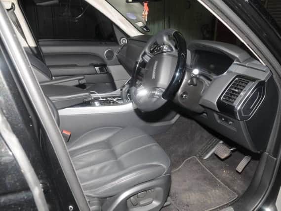 Inside the Range Rover in which Adam Johnson touched a teenage girl.