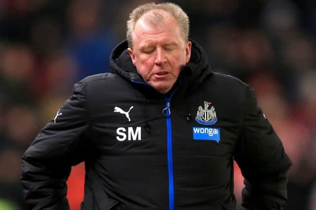 Steve McClaren despairs after Newcastle's defeat at Stoke
