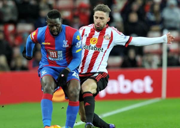 Fabio Borini battles against Crystal Palace in midweek. Picture by Frank Reid