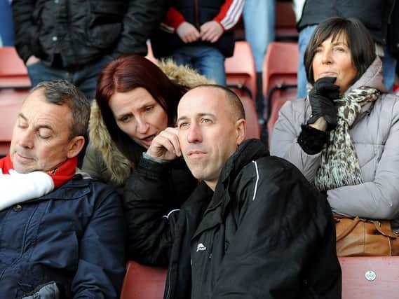 Sunderland fans watch the action at St Mary's Stadium