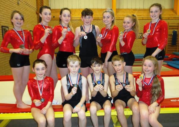 The successful tumblers from Deerness Gymnastics Academy.