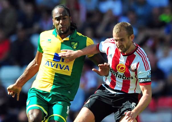 Lee Cattermole in action for Sunderland against Norwich. Picture by FRANK REID