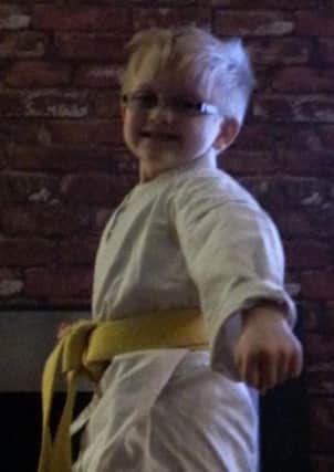 Karate kid Evan Usher.