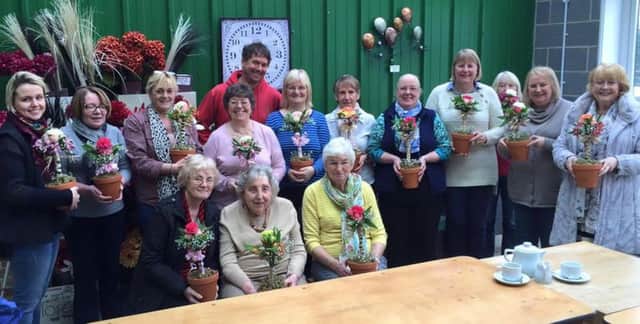 Members of the Verve Flowers workshop with Ross Weightman.