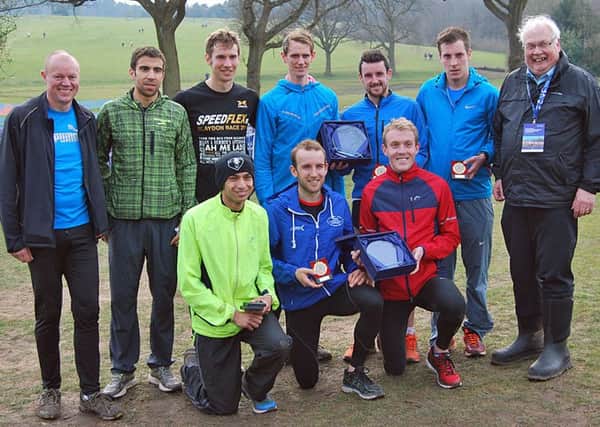 The North East Counties' team who won the Inter-Counties Cross Country Championship's senior team title. Picture by Hudson Stoker