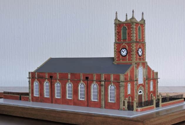 Sunderland Old Parish Church as it is today - as crafted by model-maker Fred Gooch.