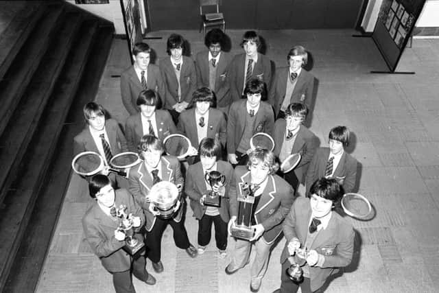 Time for tennis - here's the Southmoor School tennis teams in July 1980. If you are in the photo, then you are invited to the reunion.