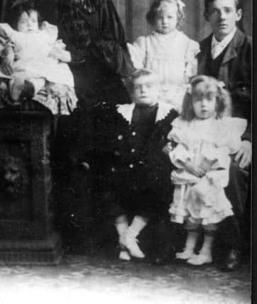 Patrick McCabe with his wife and some of their children. He was killed on July 1, 1916.