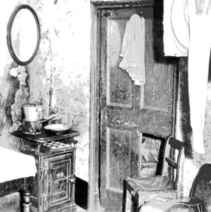 The interior of one of the old dwellings in Woodbine Street, Pallion. It was from houses such as these that residents escaped to the country, and a new life in Plains Farm Estate.
