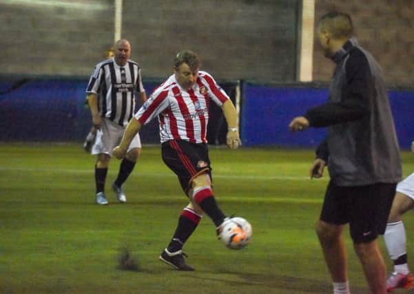 Marco Gabbiadini during the BBC Newcastle Derby five-a-side football match at Soccerdome, North Shields, on Wednesday.