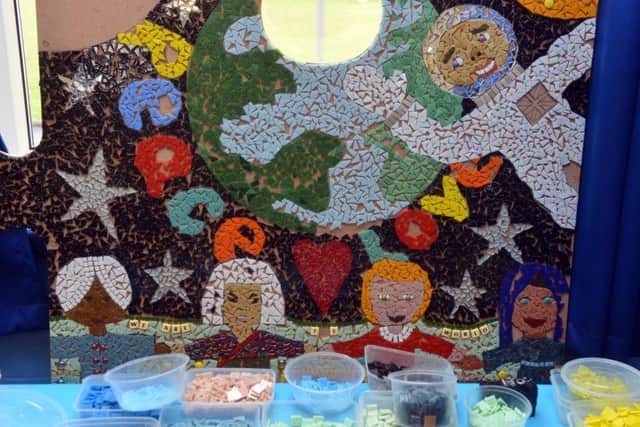 Woodlea Primary School lottery funded mosaic.