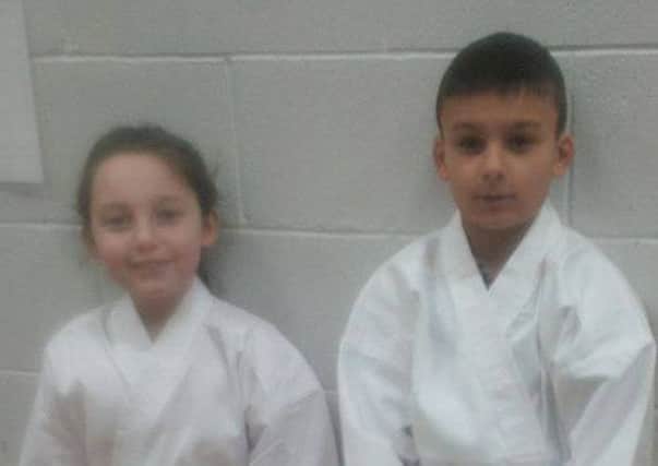 Lee Robson and Cassie who train at St Marks's and St Cuthbert's Karate Club.