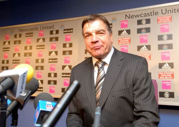 Sam Allardyce at his unveiling as Newcastle United manager