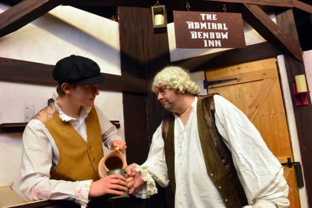Treasure Island at The Royalty Theatre
. From left Richard Delroy (Jim Hawkins) and John Appleton (Dr Livesey)
