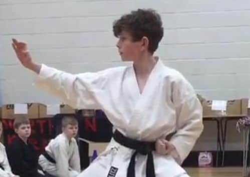 Isaac Lulham of St Nicholas Karate Club who was successful in a recent competition.