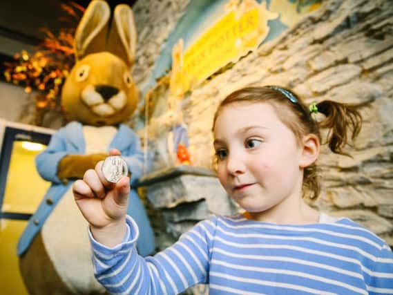 Peter Rabbit coins have been sent to The Lakes
