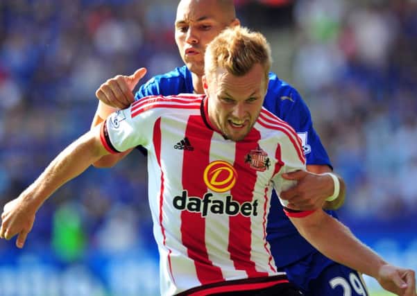 Sebastian Larsson in action against Leicester City. Picture by FRANK REID