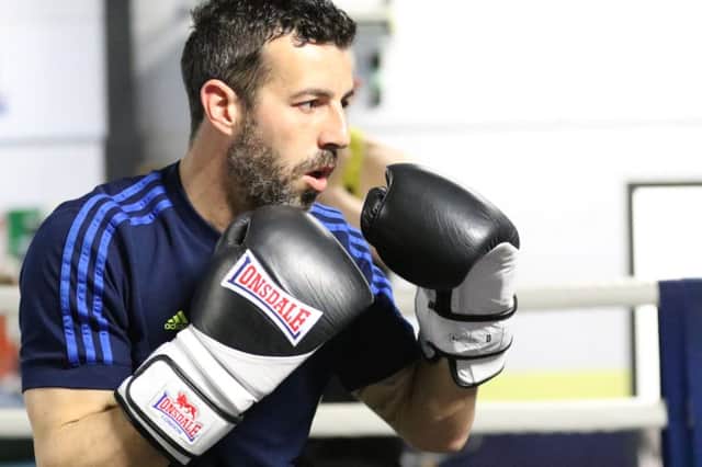 Julio Arca is preparing for a charity boxing bout. Image by Peter Talbot.