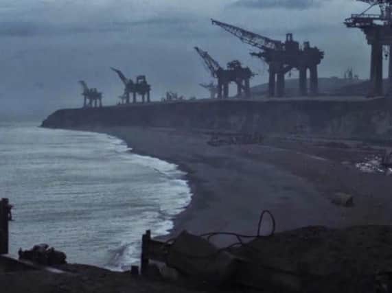 Dawdon beach as it appeared in Alien 3.