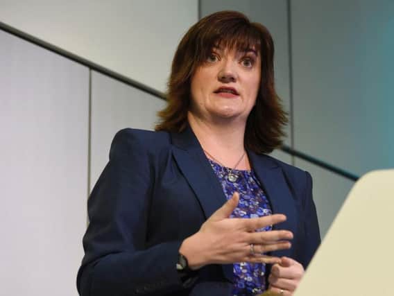 Education Secretary Nicky Morgan who has announced that town halls will be offered cash incentives as part of an overhaul of social services for troubled children. Photo credit: Lauren Hurley/PA Wire